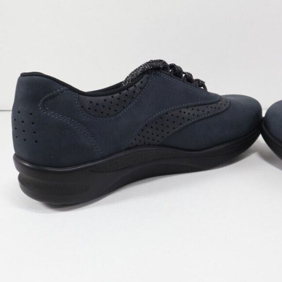 SAS Walk Easy Shoes Womens 5 WW Nero Black Walking Comfort New - Picture 8 of 11